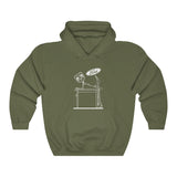 Ford Over Dodge Table Hooded Sweatshirt