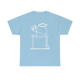 Chevy Over Dodge Table Heavy Cotton Tee