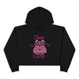 Cheers For The Cure Crop Hoodie