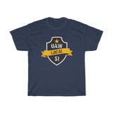 10 UAW local 51 Heavy Cotton Tee