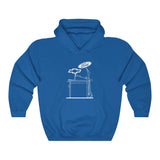 Ford Over Chevy Table Hooded Sweatshirt