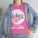 Keep Calm Mustang Heavy Cotton Tee BLK