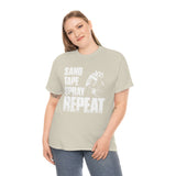 Sand Tape Repeat Heavy Cotton Tee