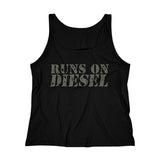 Runs on Diesel printed Women's Relaxed Tank Top