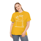 Chevy Over Dodge Table Heavy Cotton Tee