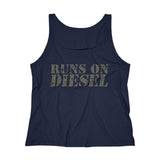 Runs on Diesel printed Women's Relaxed Tank Top