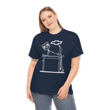 Chevy Over Dodge Table Heavy Cotton Tee