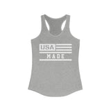 USA Made  Printed Women's Ideal Racerback Tank