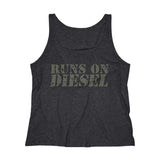 Runs on Diesel printed Women's Relaxed Tank Top