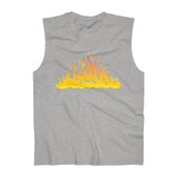 Fire printed Men's  Ultra Cotton Sleeveless Tank