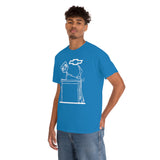 Chevy Over Dodge Table Heavy Cotton Tee