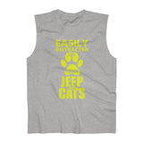 jeep and cats Printed Men's  Ultra  Cotton Sleeveless Tank