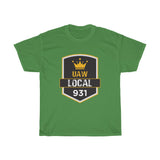 9 UAW local 931 Heavy Cotton Tee