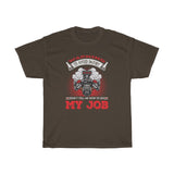 Warning Avoid Injury Heavy Cotton Tee