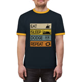 Eat and Dodge Unisex Ringer Tee