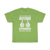 Autoworker Awesome Heavy Cotton Tee