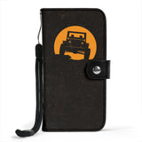 Black Orange Car Wallet Phone Case