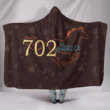 702 Horses Hooded Blanket