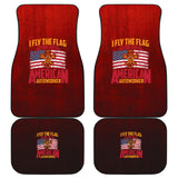 I Fly The Flag  For The American Autoworker Front And Back Car Mats