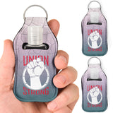 Union Strong Sanitizer Bottle Keychains