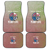 Dirty Mitten Plant Life Front And Back Car Mats