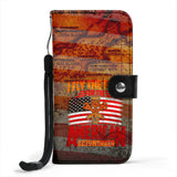 I Fly The Flag  For The American Autoworker Wallet Phone Case