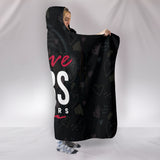 I Love Cars Hooded Blanket