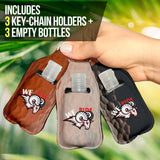 We Ride Sanitizer Bottle Keychains