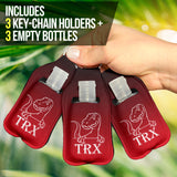 Dinosaur TRX Sanitizer Bottle Keychains