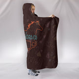 702 Horses Hooded Blanket