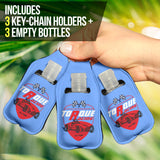 Torque Racing Sanitizer Bottle Keychains