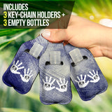 Hands Sanitizer Bottle Keychains