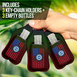 U.A.W. Sanitizer Bottle Keychains