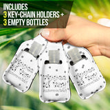 Yippee Ki Yay Autoworker Sanitizer Bottle Keychains