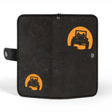 Black Orange Car Wallet Phone Case