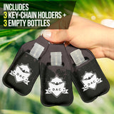 D.A.C. Sanitizer Bottle Keychains