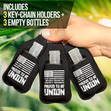 Proud to be Union Sanitizer Bottle Keychains