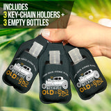 Because Old is Gold Sanitizer Bottle Keychains