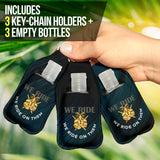 We Ride On Them Sanitizer Bottle Keychains