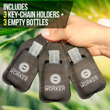 Unbelievably Awesome Worker Sanitizer Bottle Keychains