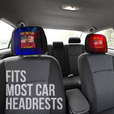 I Fly The Flag  For The American Autoworker Headrest Covers