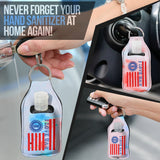 I Love UAW Sanitizer Bottle Keychains