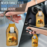 Girl Ride Car Sanitizer Bottle Keychains