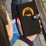 Black Orange Car Wallet Phone Case