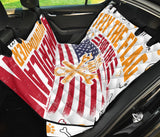 I Fly The Flag  For The American Autoworker Pet Seat Cover