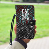 Eat Sleep Bap Repeat Wallet Phone Case