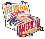 I Fly The Flag  For The American Autoworker Pet Seat Cover