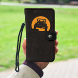 Black Orange Car Wallet Phone Case