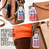 I Love UAW Sanitizer Bottle Keychains