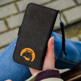 Black Orange Car Wallet Phone Case